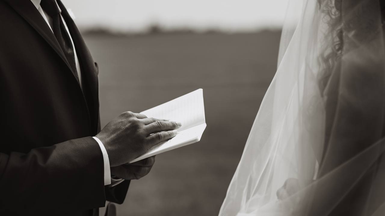 Handwritten wedding vows - Heather Raine Photography